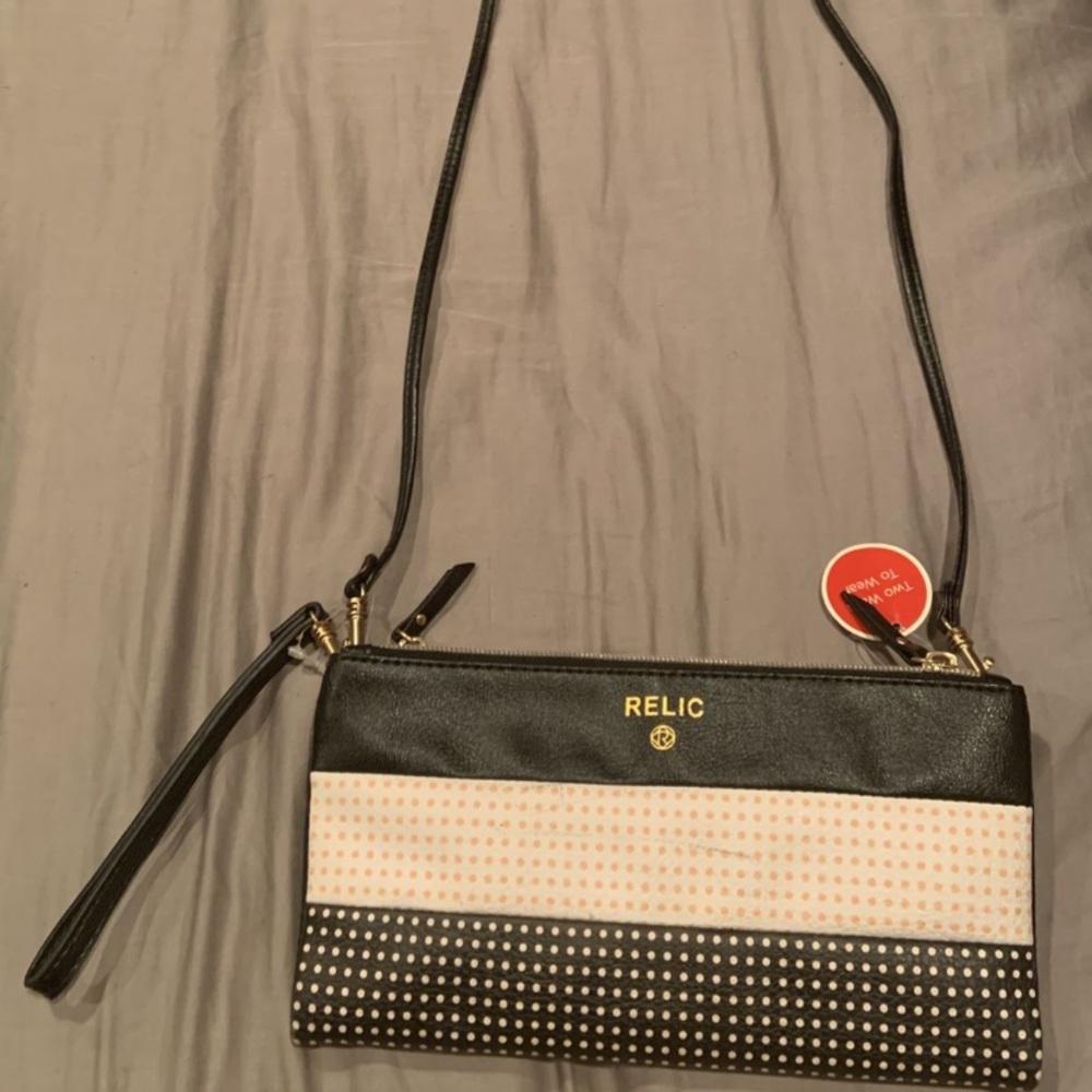 Black Wallet with Strap